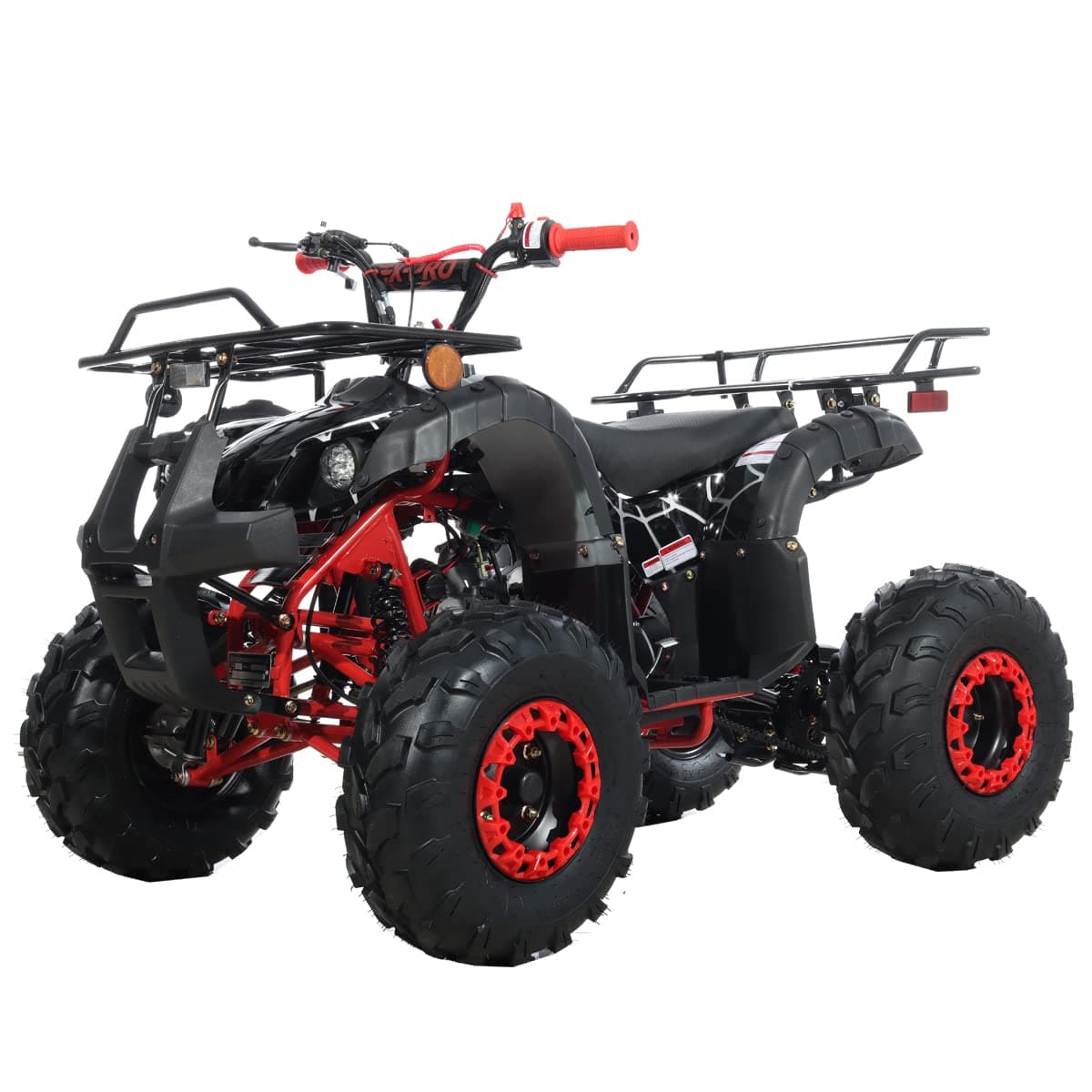 X-PRO 125cc ATV 4 Wheels Quad 125 ATV Quads with LED Lights, Big 19"/18" Tires!(Spider Black, Factory Package)