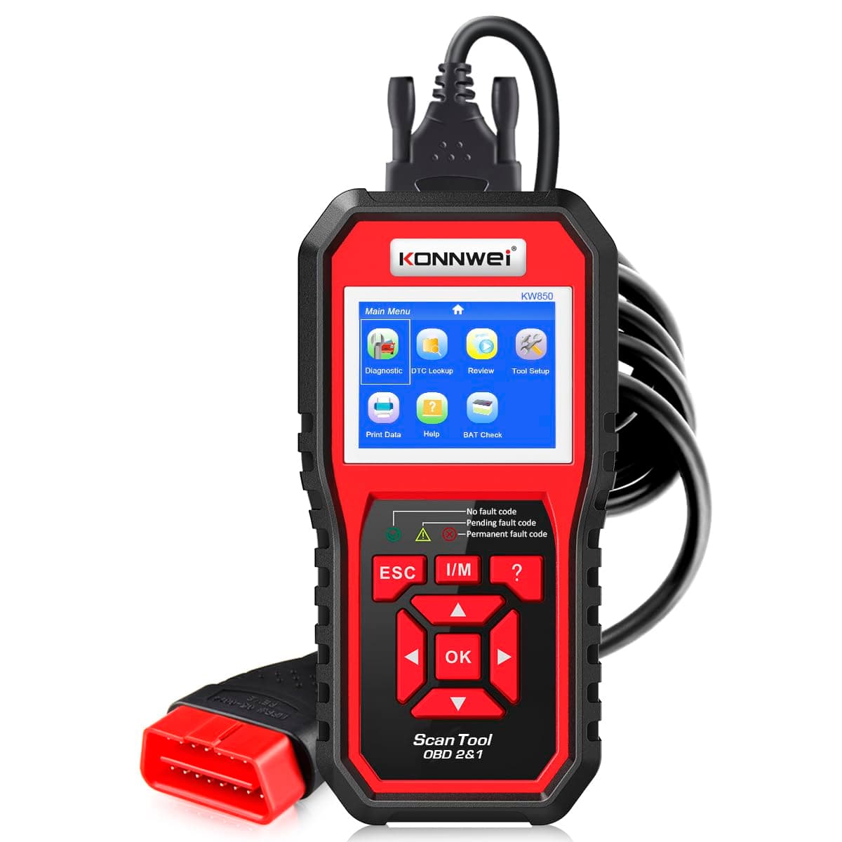 Car OBD2 Scanner KW850(Red)