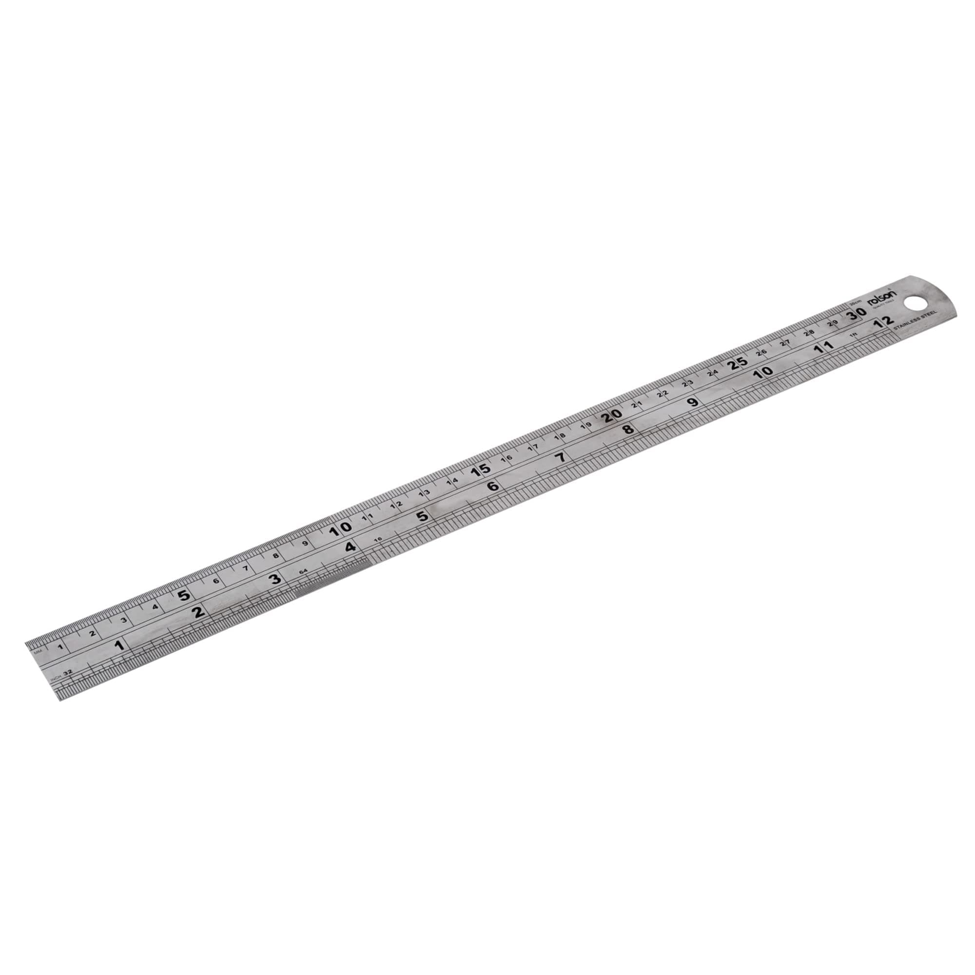 Rolson 50824 300mm Stainless Steel Ruler