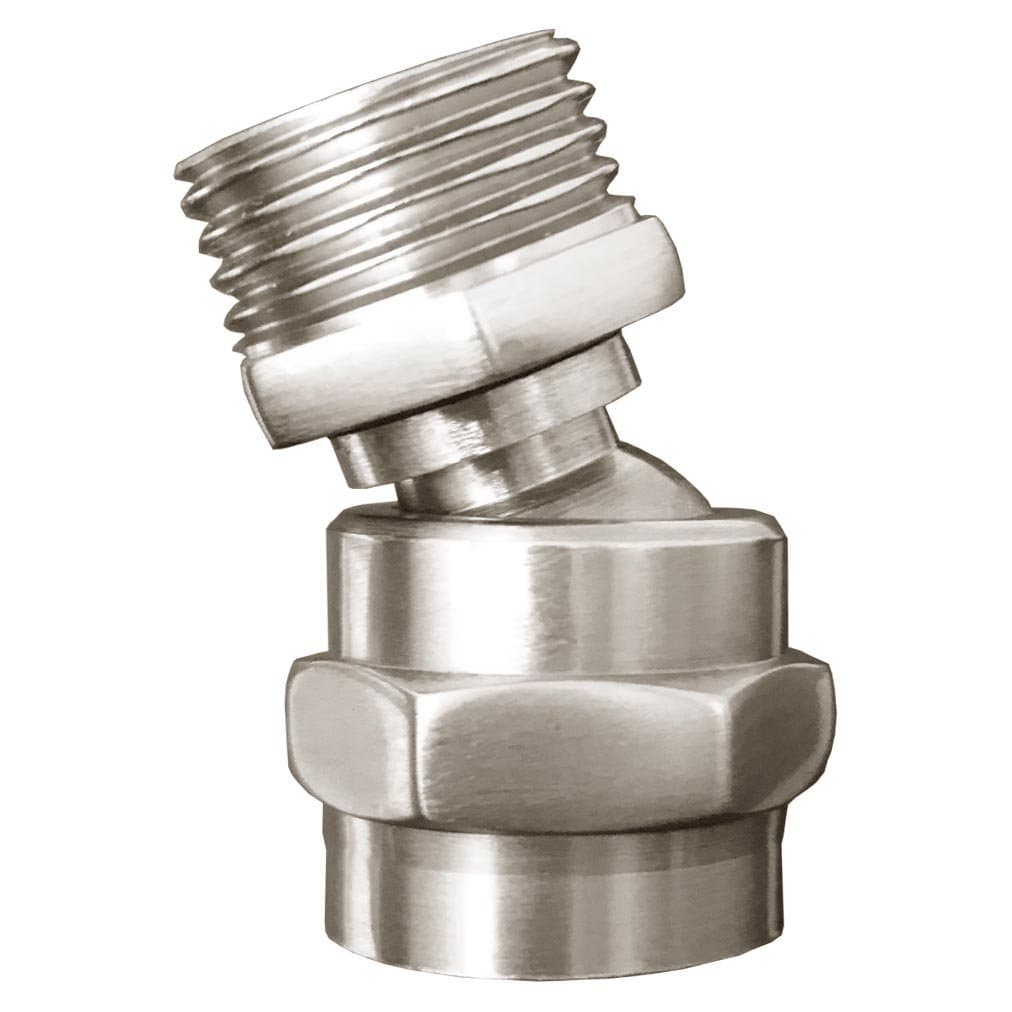 shower head swivel adapter ball joint,showerhead adjustable connector,brushed nickel