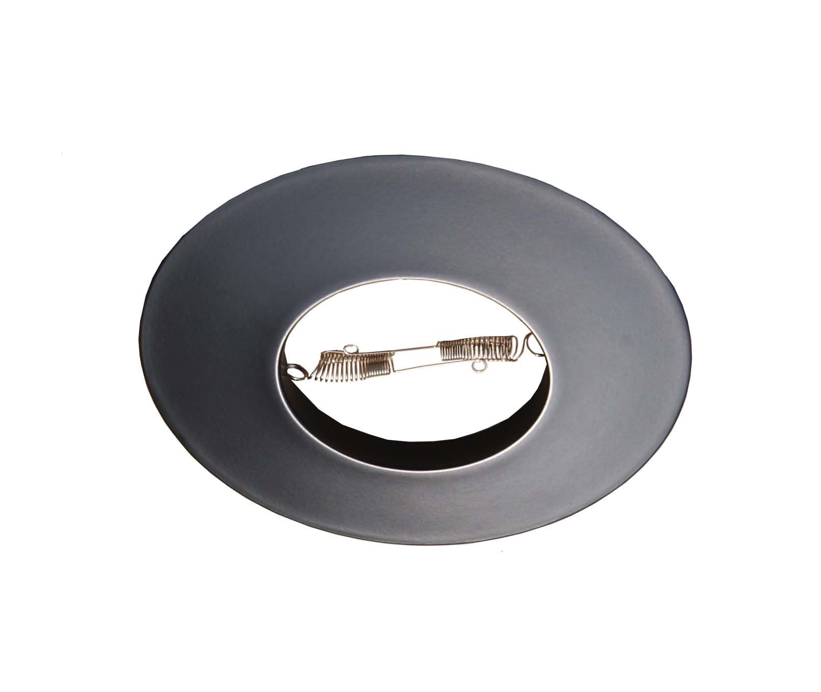 6" Open Metal Trim Ring for Par30/R30 Recessed Light/Lighting-Black-Fit Halo/Juno