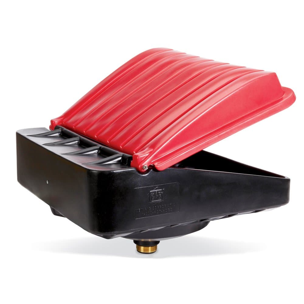 PIG Burpless Extra-Large Polyethylene Funnel | 22" L x 20" W x 10" H | Red | DRM166