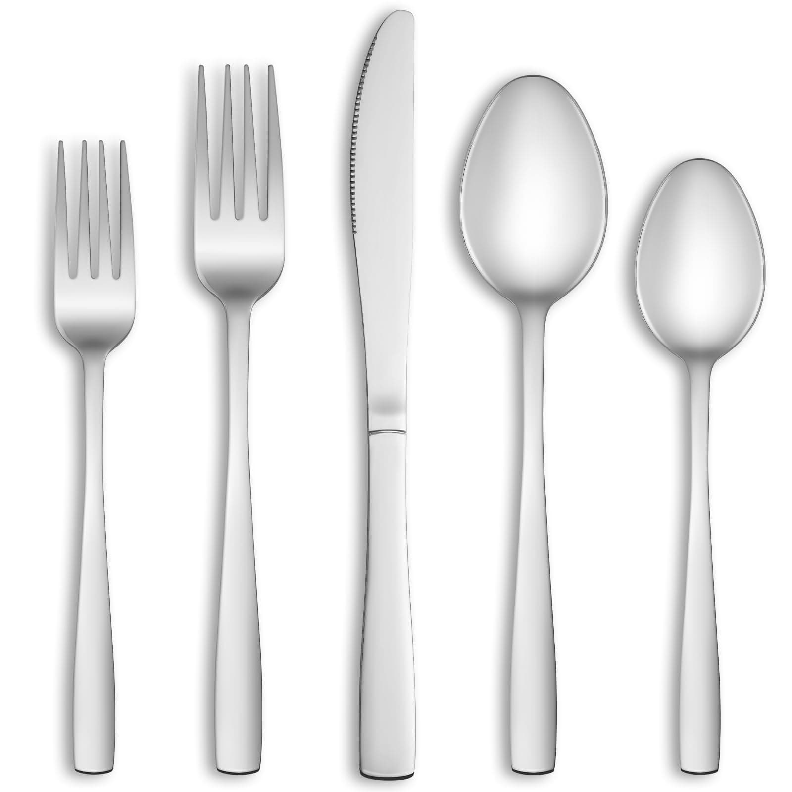 30 Piece Silverware Set Service for 6,Premium Stainless Steel Flatware Set,Mirror Polished Cutlery Utensil Set,Durable Home Kitchen Eating Tableware Set,Include Fork Knife Spoon Set,Dishwasher Safe