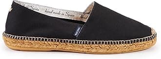 Viscata Sitges Espadrille Canvas Spain Handmade Men's Shoes with Breathable Organic Cotton Canvas 100% Natural Jute Midsole and Durable Rubber Sole for All Casual Occasions