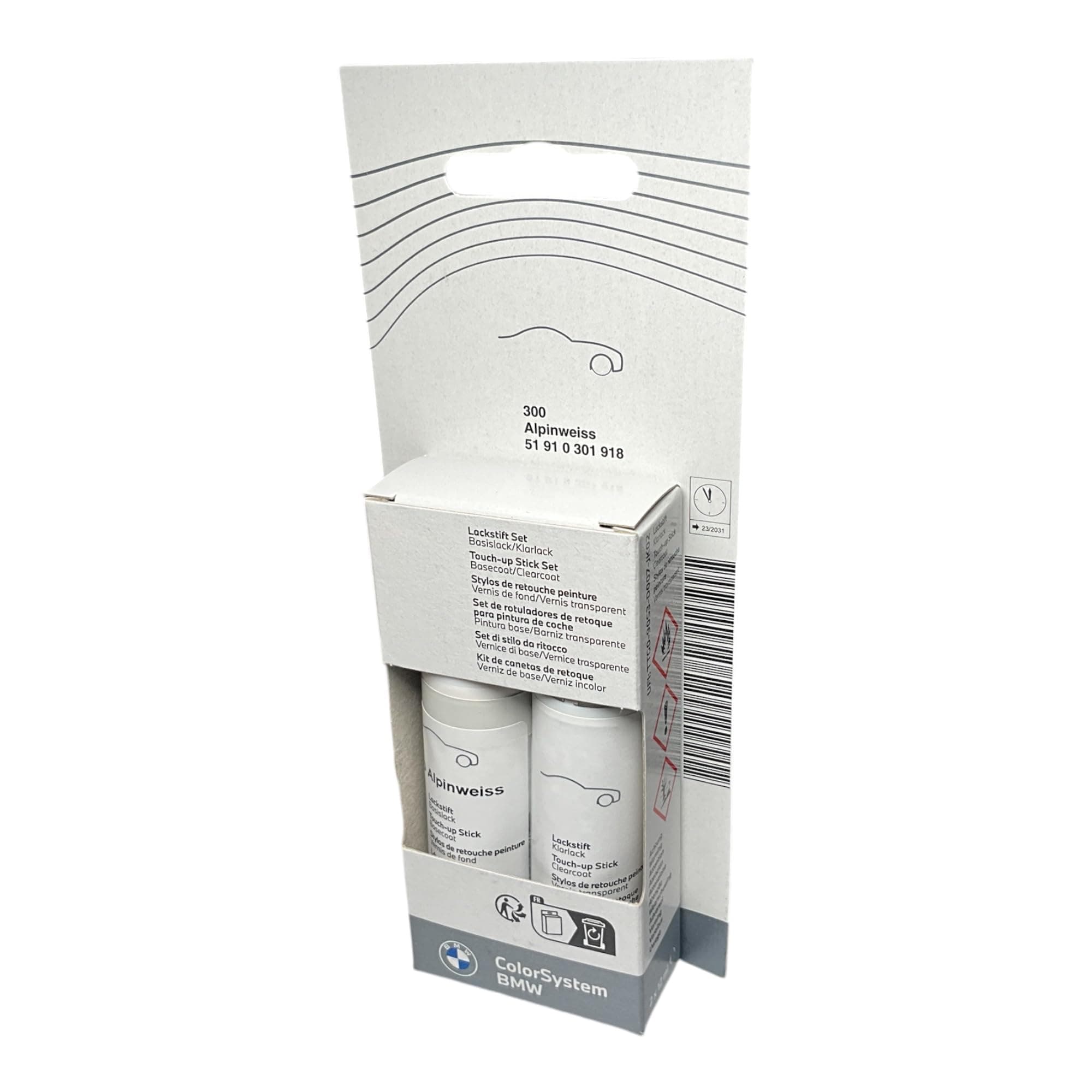 Genuine BMW Alpine White III Touch-Up Paint Code 300