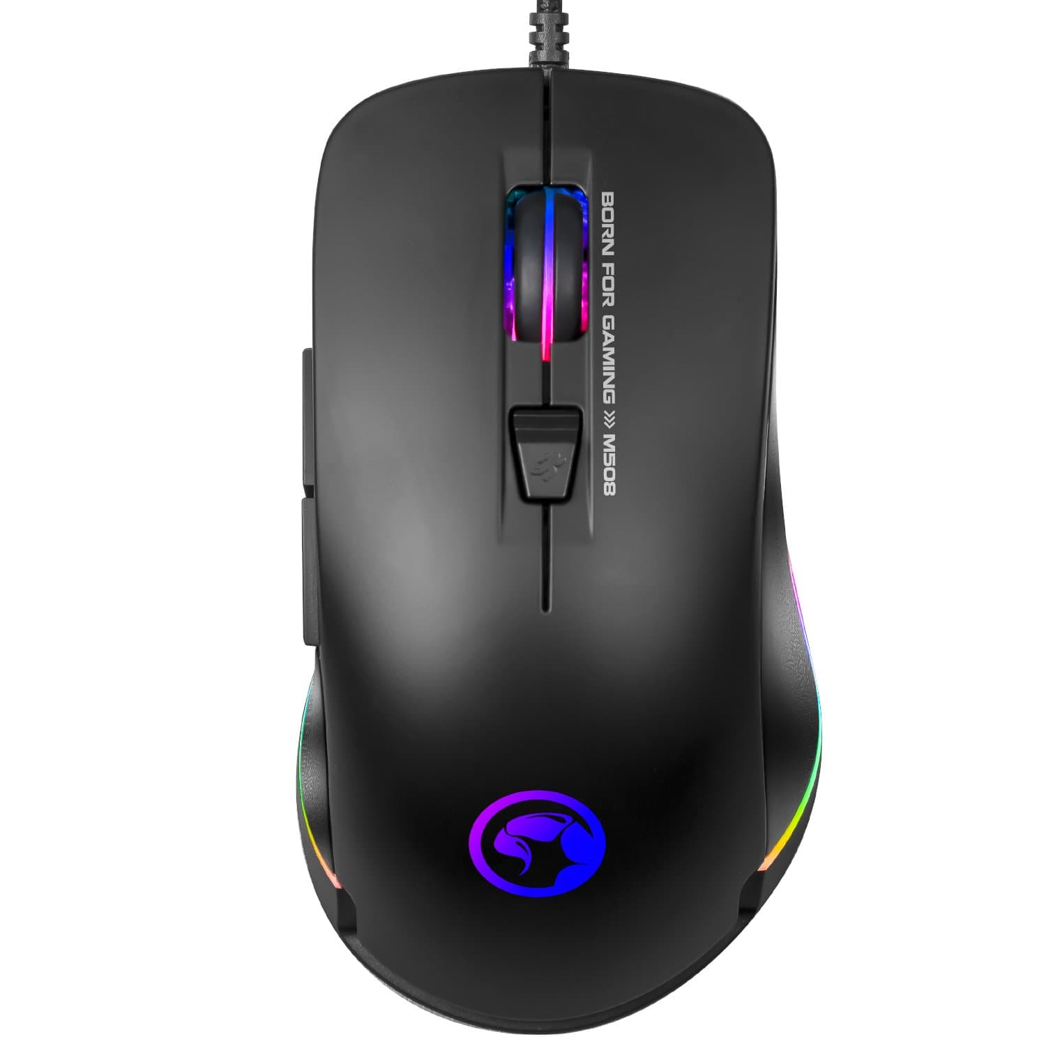 Advanced Gaming Mouse MARVO RGB Backlit Laptop Mouse 3200 DPI 7 Button USB Wired Computer Mouse with Adjustable Backlight Gaming Mice Fit for PC/Laptops/Computer, Ergonomic Design