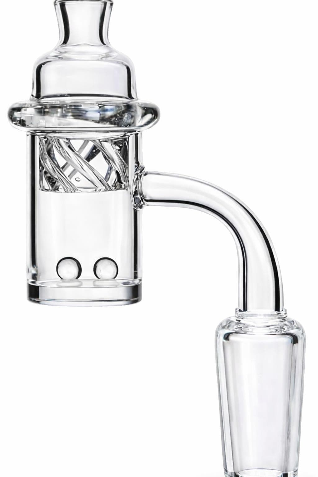 14mm Quartz Banger Dab Nail with Spinning UFO Carb Cap and Glow in The Dark Luminous Quartz Terp Pearls Dab Female Male 14mm for Glass Piece for Dab Rig Set (14mm Set)