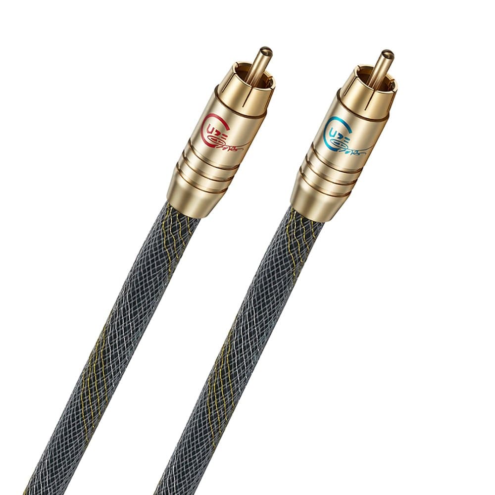 RCA Cable, Guzi HiFi Audio Interconnect Cable, RCA to RCA Audio Cable, 3 ft Pair