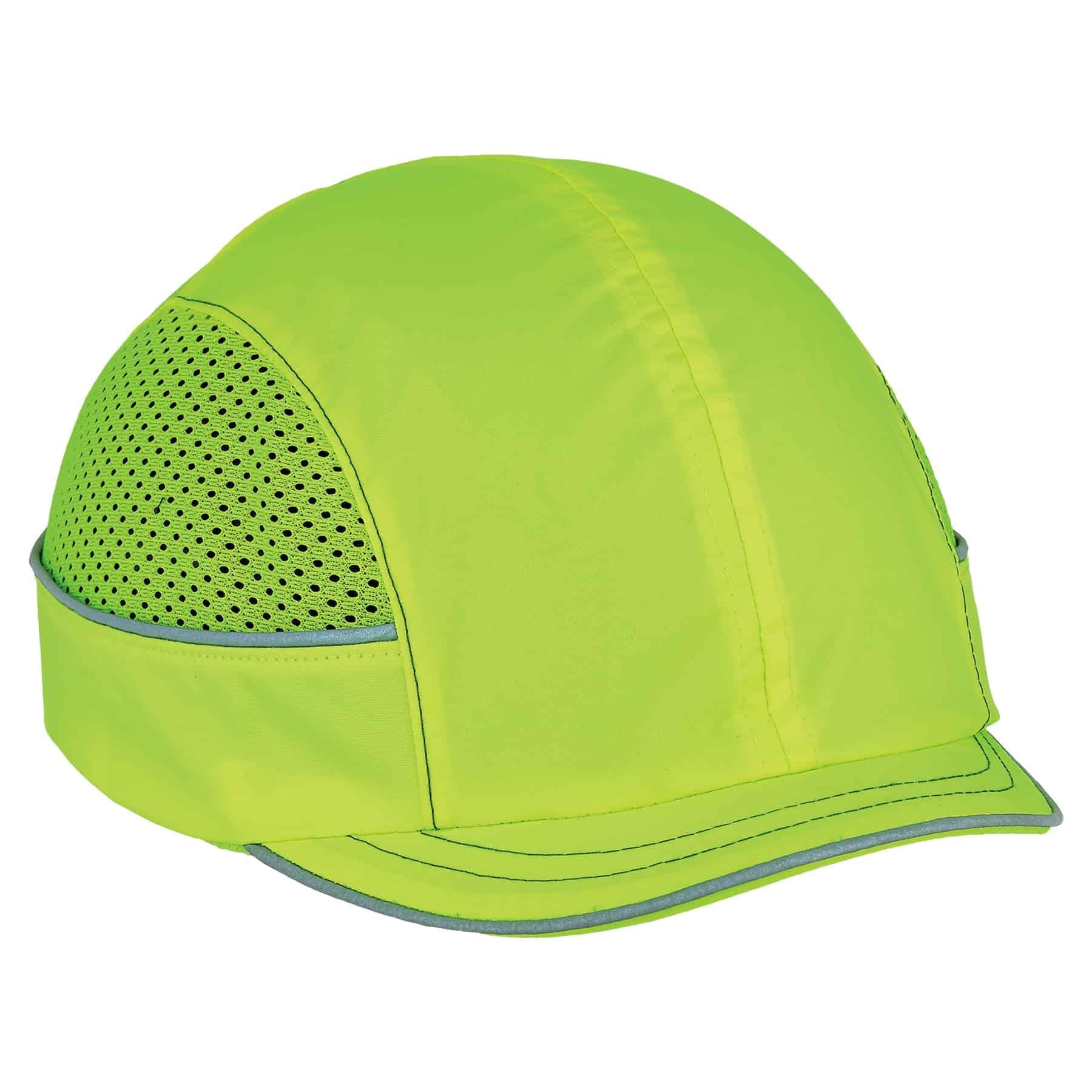 Ergodyne Safety Bump Cap, Baseball Hat Style, Comfortable Head Protection, Micro Brim, Skullerz 8950, Lime