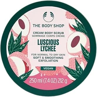 The Body Shop Luscious Lychee 250ml Cream Body Scrub - Vegan - Limited Edition