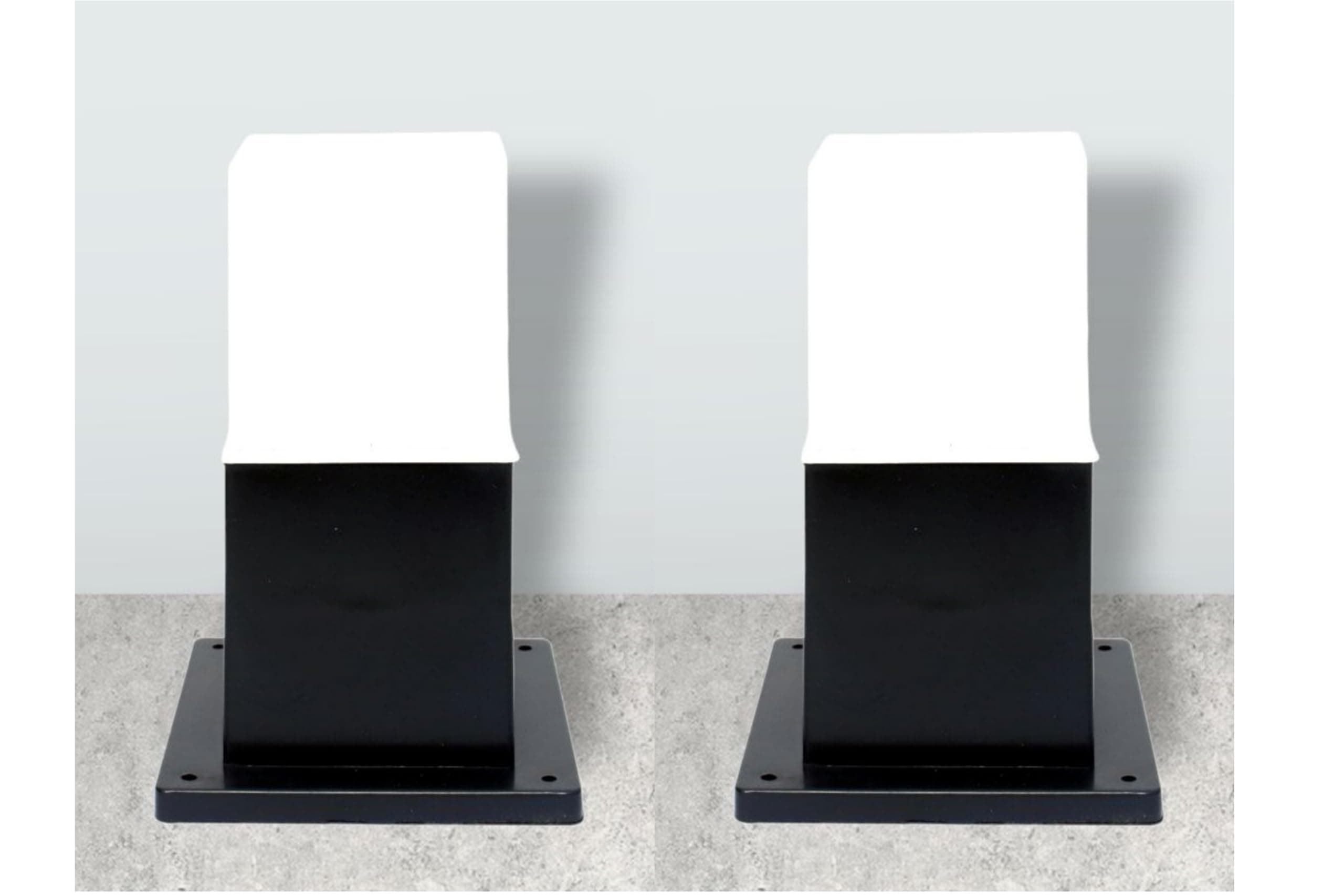 Main Gate Light Pillar Outdoor,Waterproof Outdoor, Gate, Garden, Pillar Post Lighting Home (Pack of 2)(LED not Included) (CORRODES Proof)