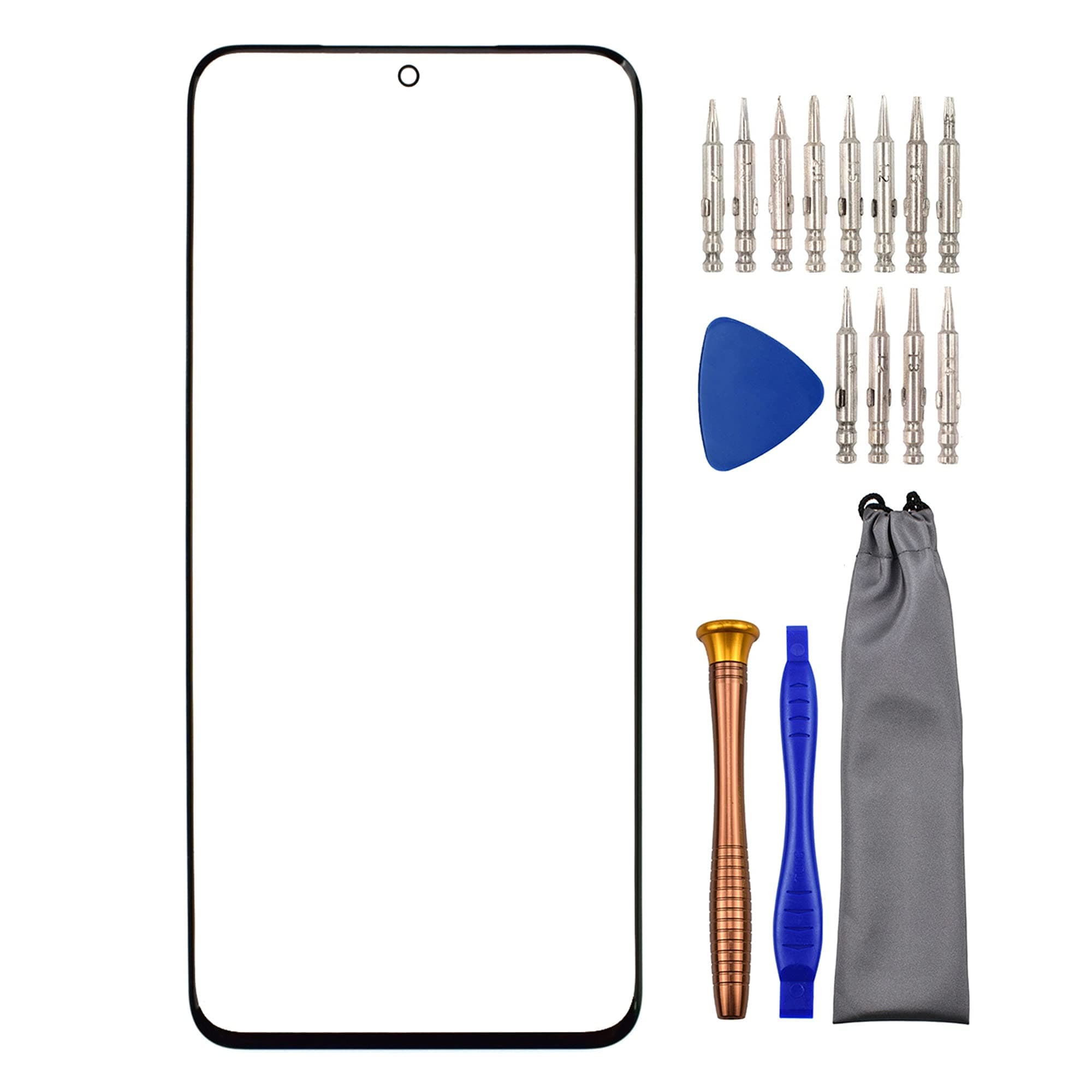 Sunways Glass Outer Screen Replacement for Samsung Galaxy S20+ 5G SM-G985 S20+ SM-G985F SM-G985F SM-G986B SM-G986F SM-G986U SM-G986W Black