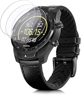 Universal Round Watch HD Screen Protector. Anti-Scratch, Anti-Fingerprint, Tempered Glass (38mm Diameter) (3 Pack)