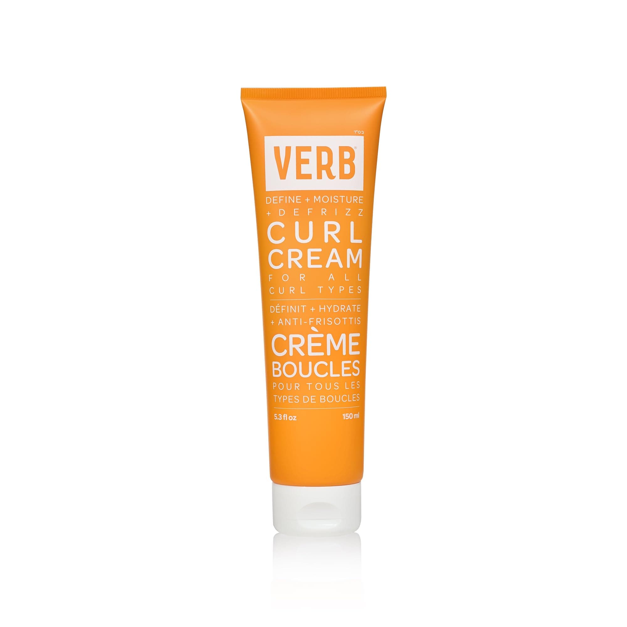 VERB Curl Cream, 5.3 oz – Lightweight Leave-In Curl Defining Cream – Anti-Frizz, Provides Shape, Softness and Light Hold – Vegan, No Parabens or Harmful Sulfates