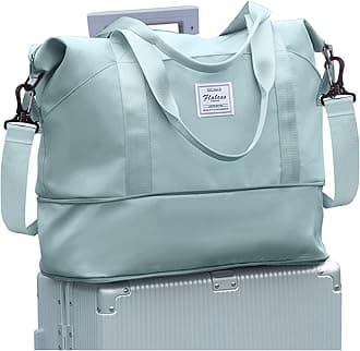 WONHOXTravel Duffel Bag, Sports Tote Gym Bag, Shoulder Weekender Overnight Bag for Women