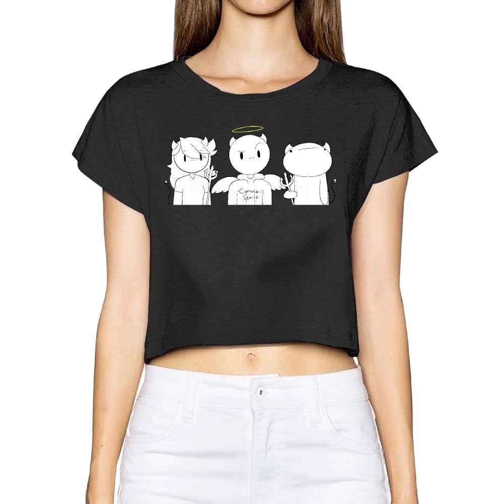 Christmas Cake Summer Devils and Angels Women Exotic Bare Midriff Crop Dancing Tops L