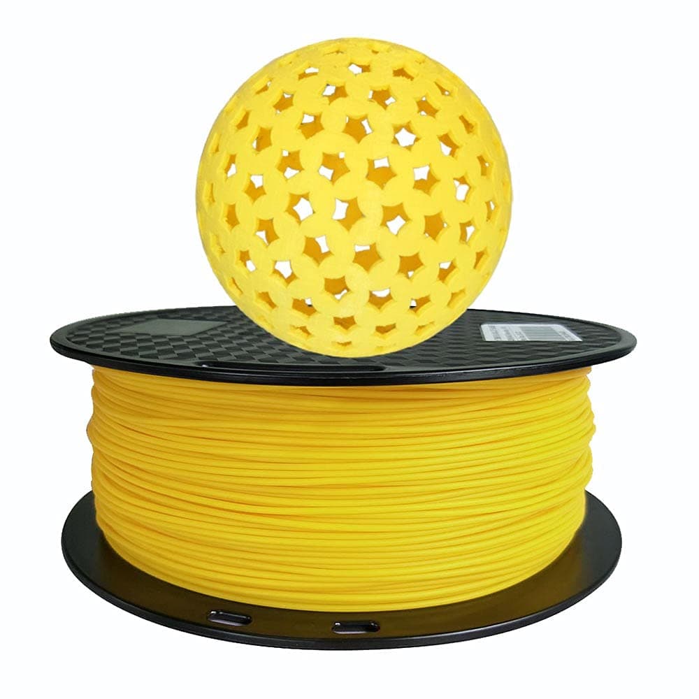 CC3D PLA Max Yellow PLA Filament 1.75mm 1KG 3D Printer Filament 2.2LBS Spool 3D Printing Material Strength Than PLA Pro Plus Filament CC3D Yellow Color