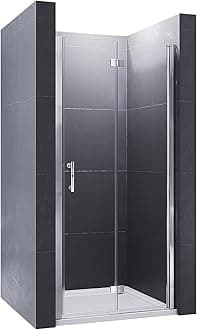 ELEGANT 800mm Bifold Shower Door Glass Shower Enclosure Reversible Cubicle Door
