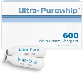 Ultra-Purewhip Whipped Cream Charger | 8g Culinary-Grade Stainless Steel Cartridges for Whipped Cream Dispensers | European Quality for Professional & Home Kitchens
