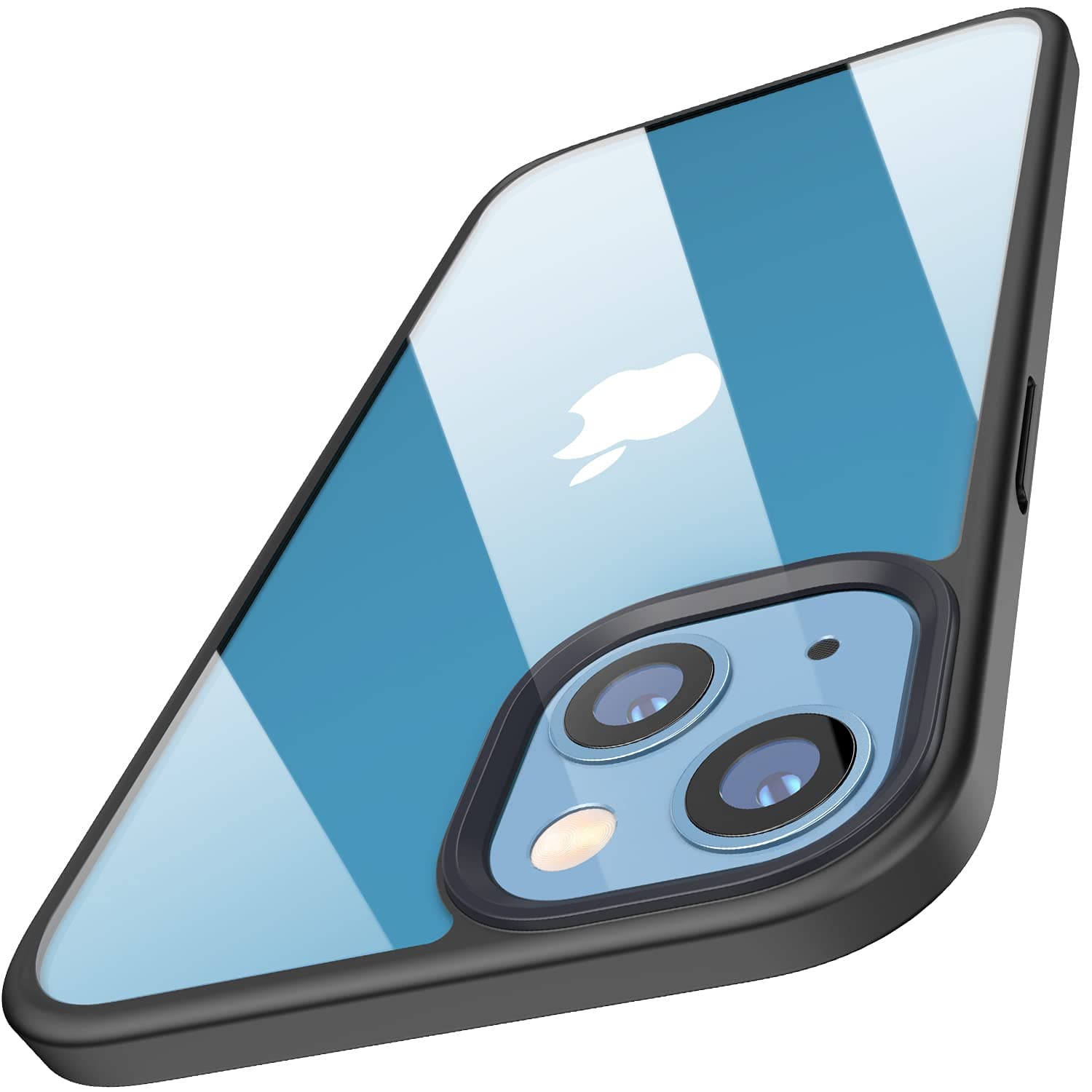 TOZOCompatible for Phone Case 6.1 inch PC+TPU Soft Grip Thin Cover with Black