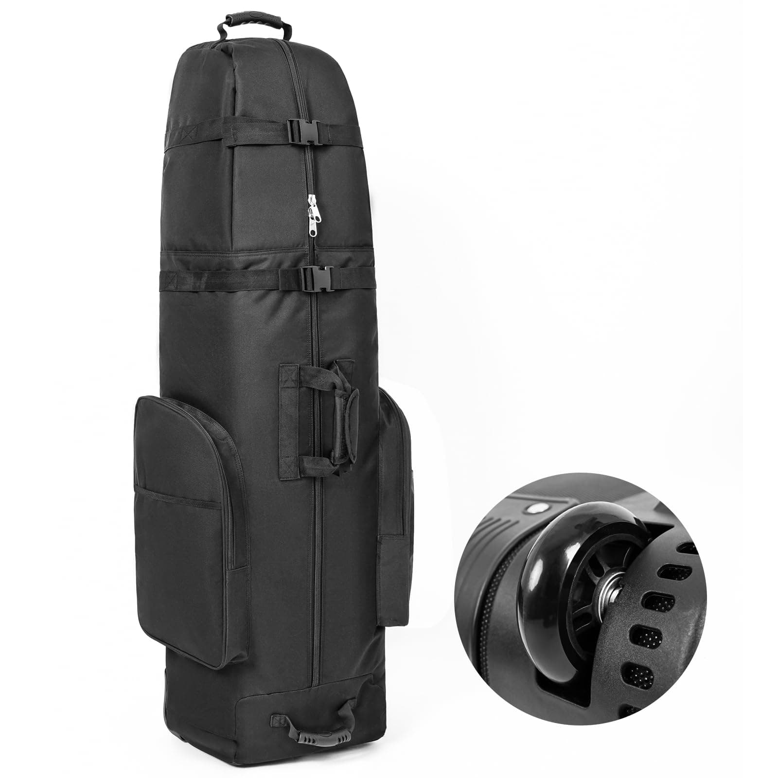 Upgraded Large Travel Golf Bag With Wheels