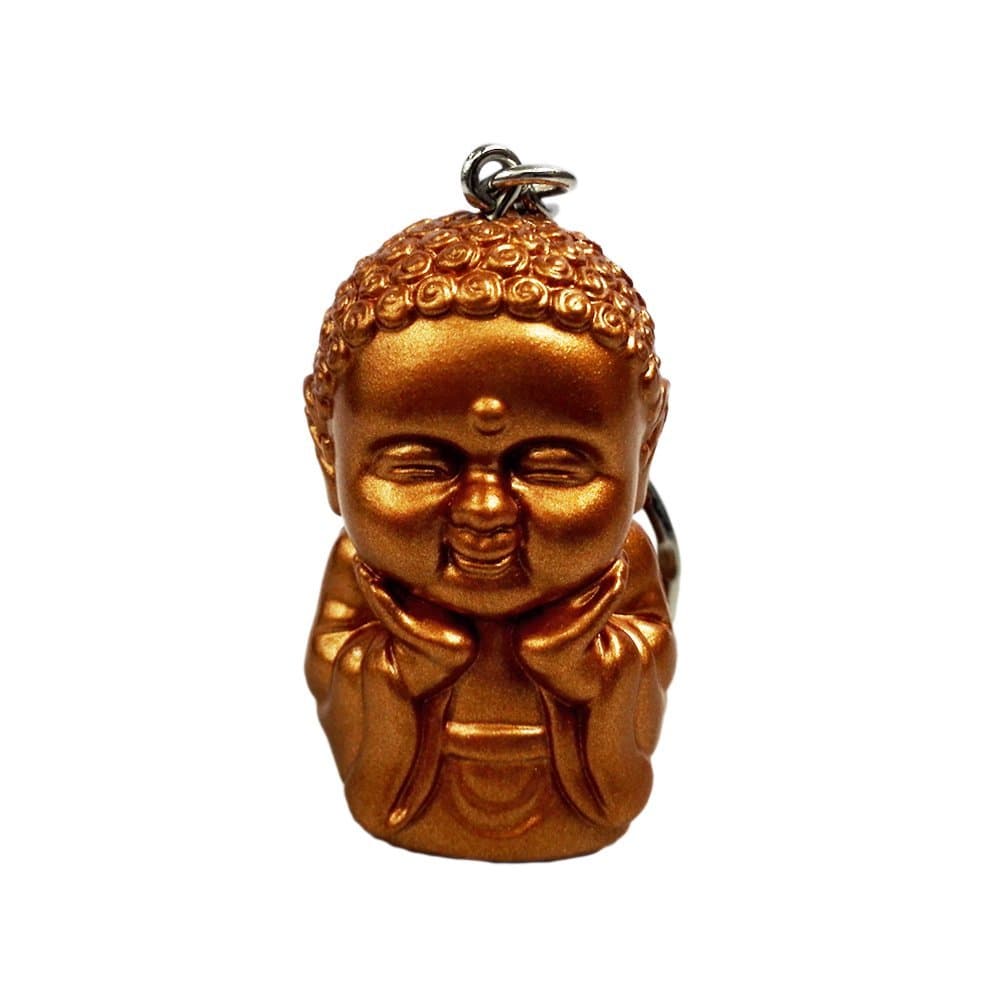 Child Buddha PVC Keychain Key Ring Pocket Buddhas Happiness