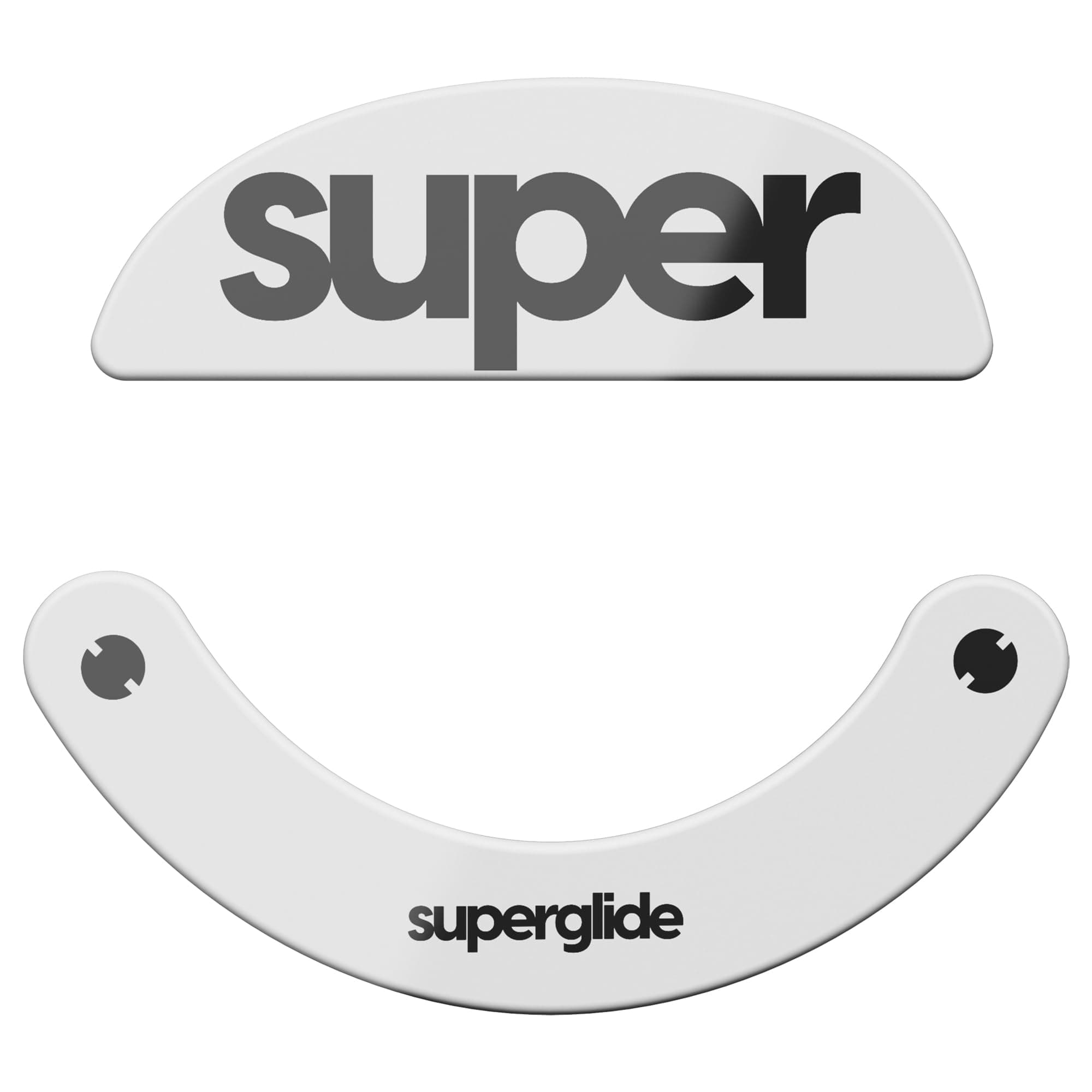 Superglide2 - New Controllable Speed Textured Surface Smoothest Mouse Feet/Skates Made with Ultra Strong Glass Smooth and Durable Sole for Pulsar Xlite V2 & V3 Wireless Gaming Mouse [White]