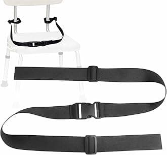 Shower Chair Anti-Slip Belt, Universal Bath Bench or Stool Protective Buckle Strap Bathroom Nursing Care Supply for Elderly, Disabled, Patient (1.5" W)