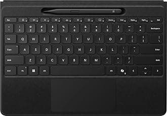 Microsoft Surface Pro Flex Keyboard with Pen Storage Alcantara Keyboard for Surface Pro Copilot+ (11th Edition), Pro 9 and 8, Windows 11 Copilot+ PC, Black