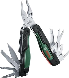 16 in 1 Multi-Tool (Multi-Tool for DIY, Outdoor and Camping, Stainless Steel, Locking Function, Soft Grip, 16 Functions: Pliers, Screwdriver, Knife, Saw, etc.)