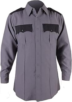 First Class 100% Polyester Two Tone Men's Uniform Shirt