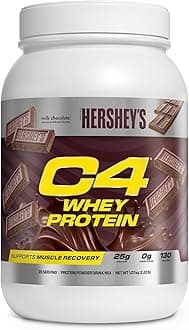 Whey Protein Powder, Hershey's Chocolate - 25g Protein, 0g Added Sugar, 130 Calories Per Serving, Supports Muscle Recovery, 28 Servings, Premium Whey for Post-Workout