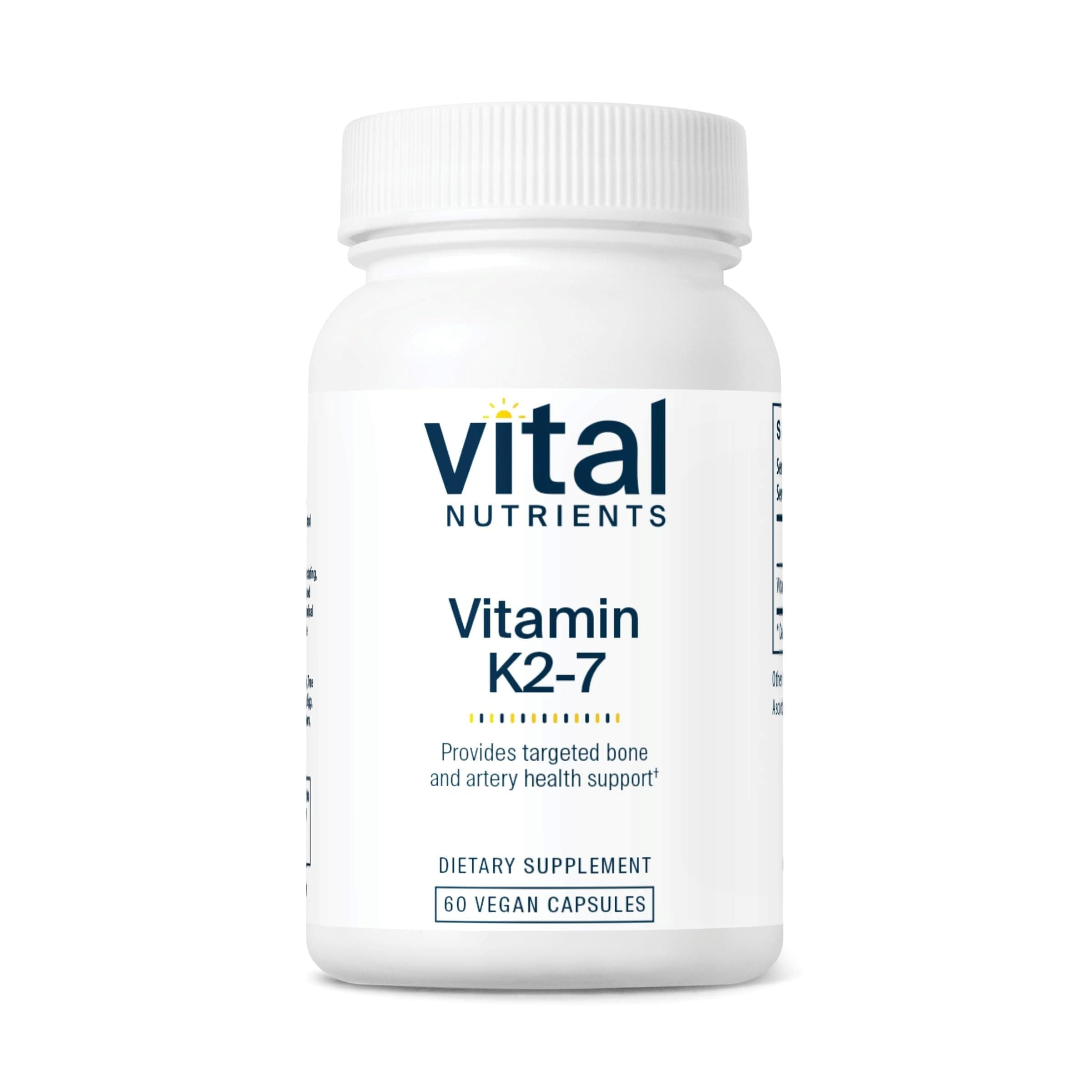 Vital Nutrients K2-7 - Bone and Artery Health Support - 60 Capsules