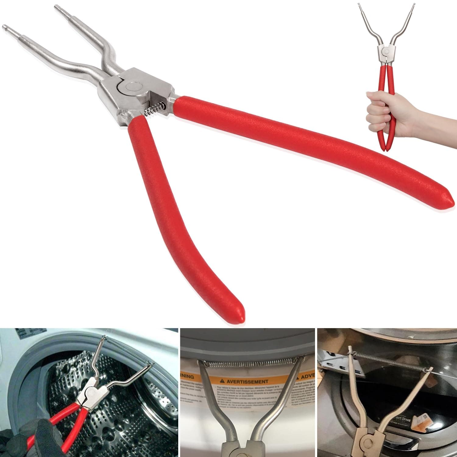 383EER4001A Washer Inner/Outer Tub Spring Expansion Removal Tool for L-G Samsung Washing Machine Washer Spring Remover & Installer Tool, Replace # TJTSE-1, 1268535, AH3569695, EA3569695, PS3569695