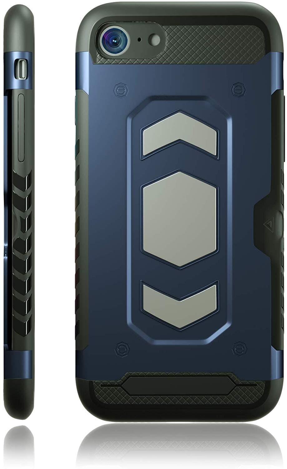 Kitoo Nicexxxx iPhone 7 Plus Case, Military Grade 12ft. Drop Tested Protective Case with Kickstand, Compatible with Apple iPhone 7 Plus - Black