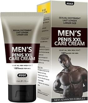Male Enlargement Massage Cream, Private Part Enhancement Cream, Long Lasting, Moisturizing Extender Cream Thicker Longer Stronger for Men 50 ml (Gray)