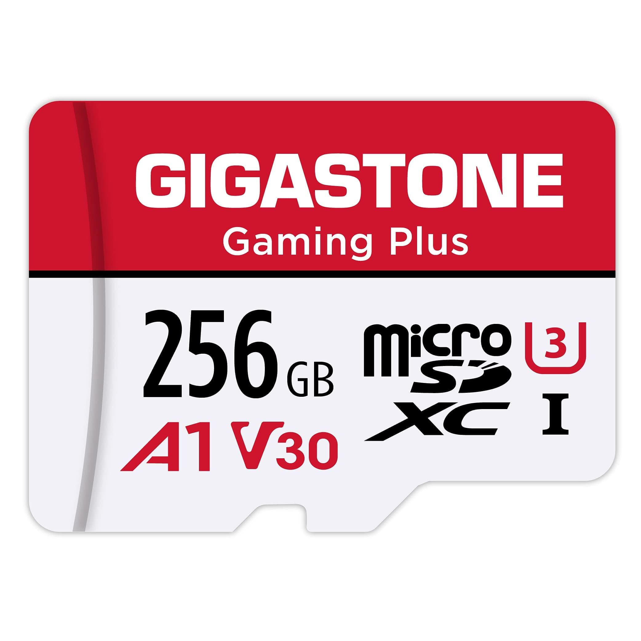 GIGASTONE 256GB Micro SD Card, Gaming Plus, MicroSDXC Memory Card for Nintend...