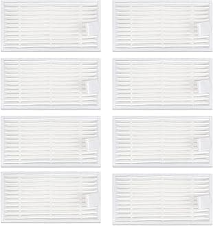 8PCS HEPA Filters Replacement for ILIFE V3 V3s V5 V5s Pro V50 V55 Robotic Vacuum Cleaner Parts Accessories