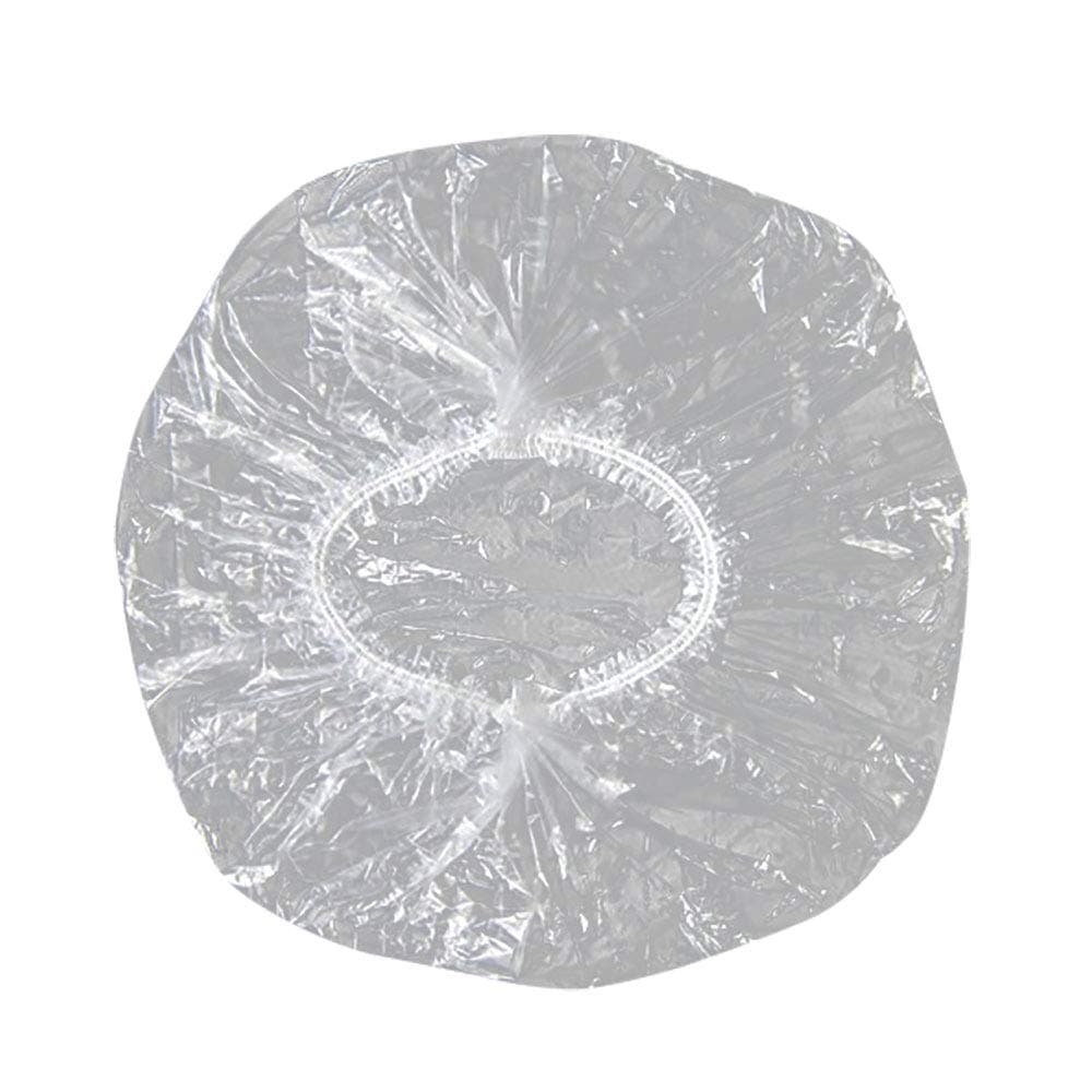 Disposable Shower Caps,Clear Plastic Caps For Spa,Home Use,Hotel and Hair Salon,Pack of 100(300g)