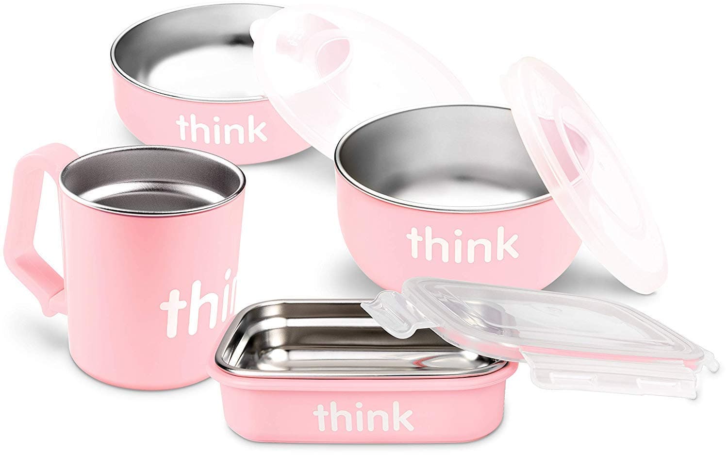thinkbaby The Complete BPA Free Feeding Set, Pink