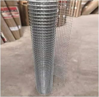 Stainless Steel Welded Wire Mesh 304, 1/2 Inch Mesh Hardware Cloth, Never Rust and Heat Resistant, Chicken Fencing, Poultry Netting, Vegetables Garden Fence (Color : Silver, Size : 0.5x20m)