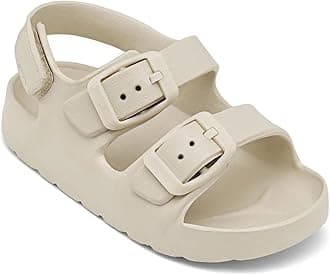 Toddler Boys Girls Double Buckle Sandals Children's Adjustable Back Strap Water Sandal
