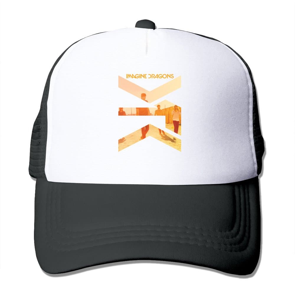 TIKE Unisex Adjustable Imagine ID Dragons Baseball-caps Caps Hat Meshback Black