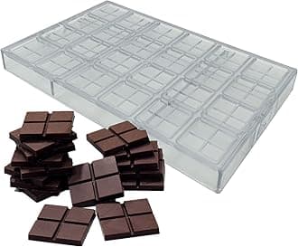 Polycarbonate Matts Chocolate Mold Tian Zigzag Shape Candy Mould Checkered Pattern Chocolate DIY Maker Tool