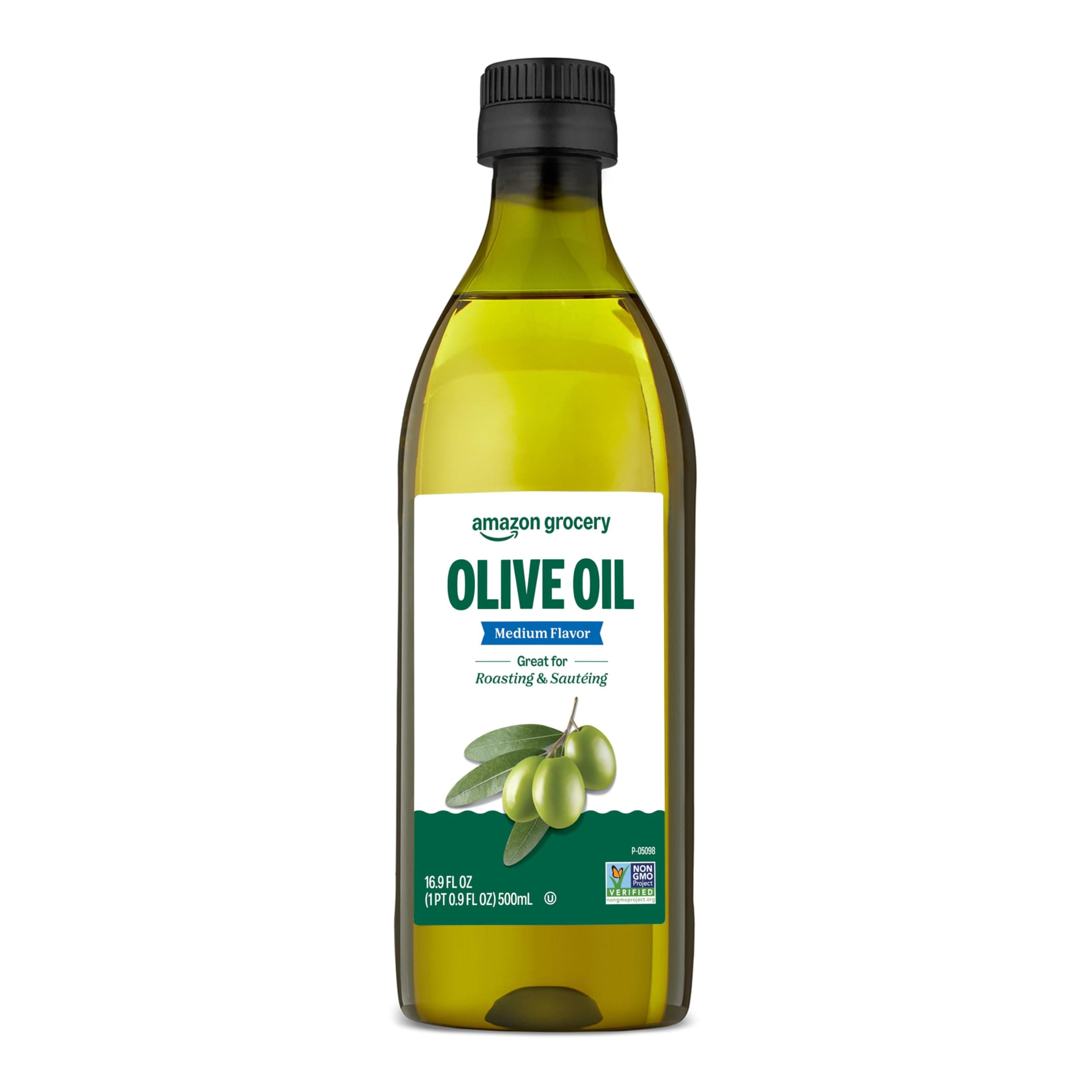 Amazon Grocery, Olive Oil, Medium Flavor, 16.9 Fl Oz (Previously Amazon Fresh, Packaging May Vary)