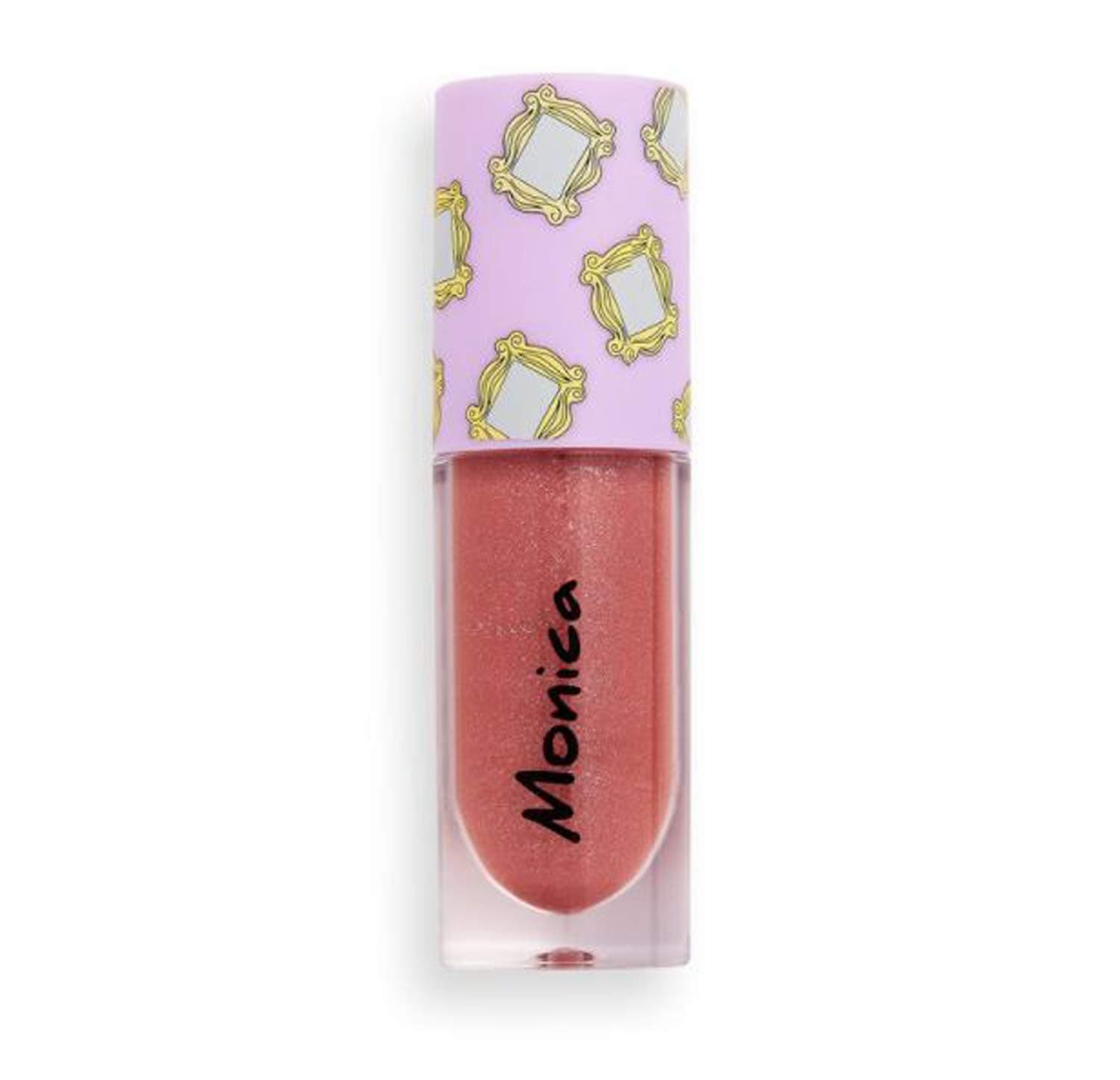 Makeup Revolution X Friends Monica Lip Gloss! High Shine Medium Mauve Lip Gloss! Friends TV Show Inspired Lipgloss! Great For Your Makeup Bag Or Friends Gift! Choose Your Lip Color Shades! (Monica)