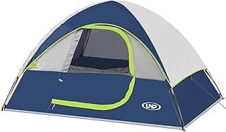 Camping Tent 2-4 Person, Waterproof Windproof Tent with Rainfly Easy Set up-Portable Dome Tents for Camping…