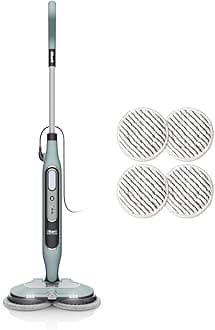 Automatic Steam Mop with Steam Blaster & 6 Dirt Gripping Pads, 3 Steam Tiers, Stain & Dirt Removal, All Sealed Hard Floors, 8m Cord, Sage Green, S8201UKCP