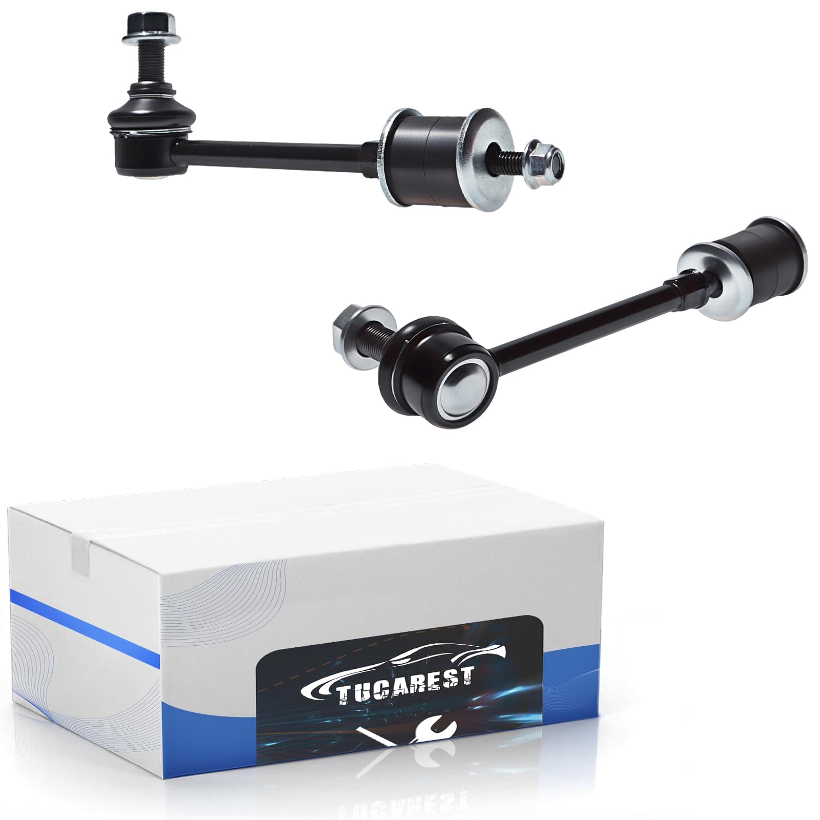 TUCAREST Rear Stabilizer Sway Bar Link 2Pcs K80469 (Not Fit Dynamic Suspension) Compatible With 2003-2009 Le-xus GX470 /2003-2020 To-yota 4Runner,2007-2014 FJ Cruiser [# 4883060030 9094802126]