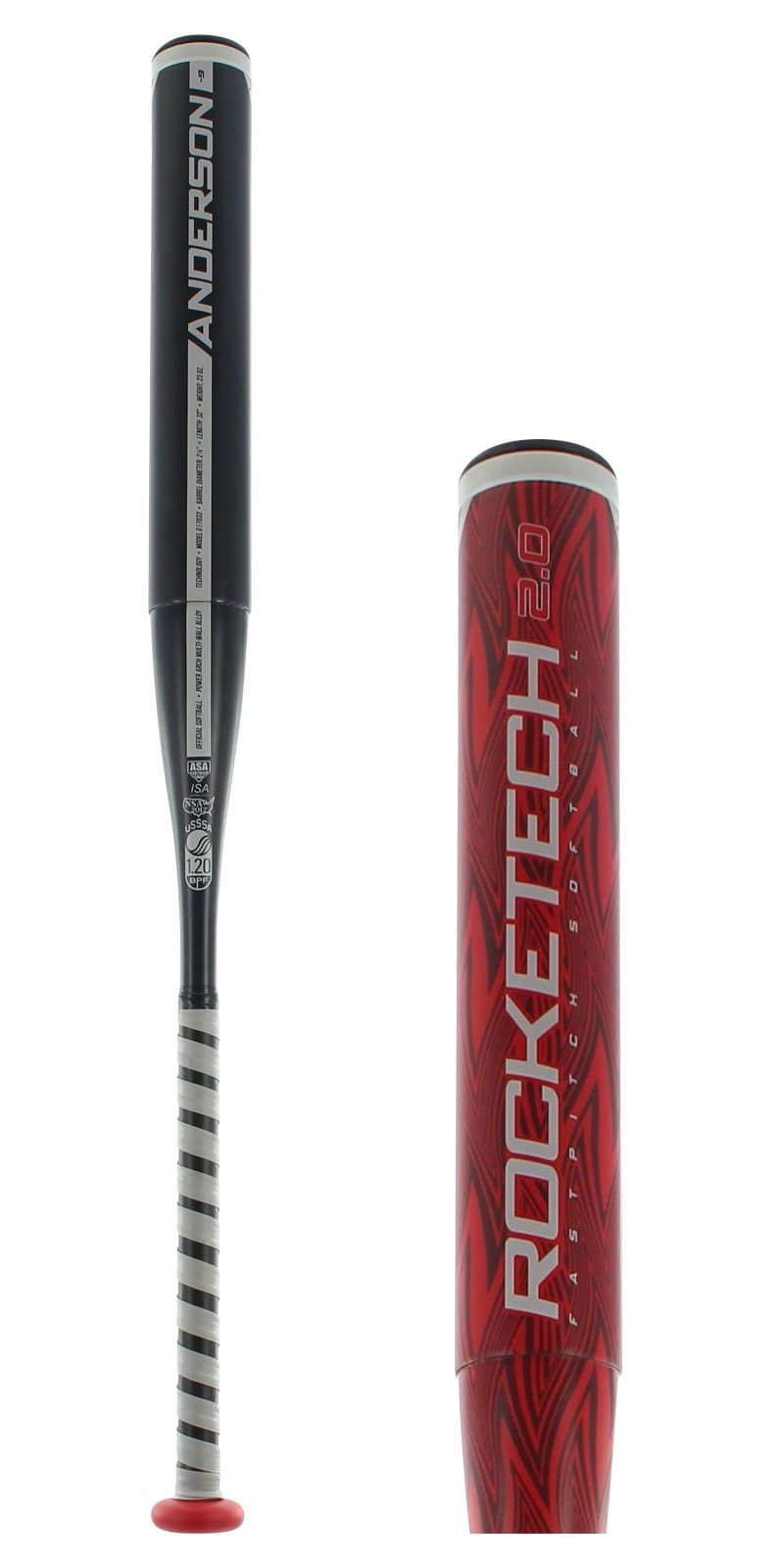 2017 Anderson Rocketech 2.0 (-9) Fastpitch Softball Bat (33" 24 oz)
